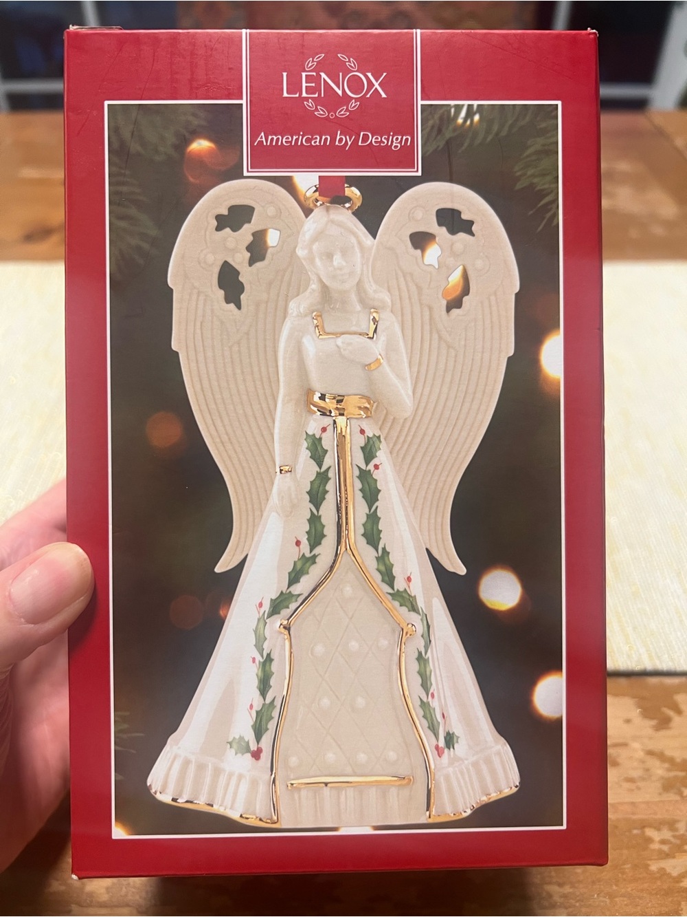 Lenox Holiday Angel Bell 6in with original box
